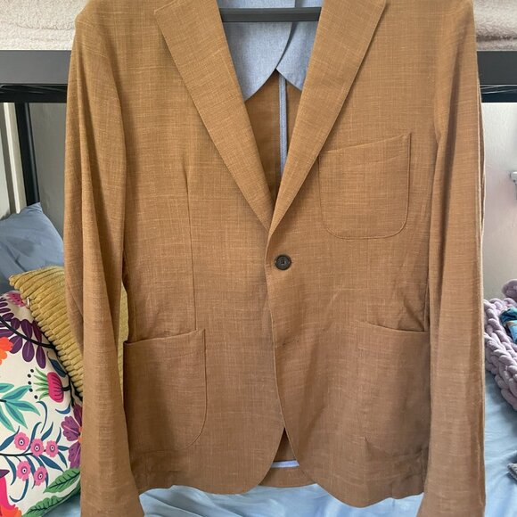 LIKE NEW | Taylor Stitch The Telegraph Blazer in British Khaki - Picture 5 of 6